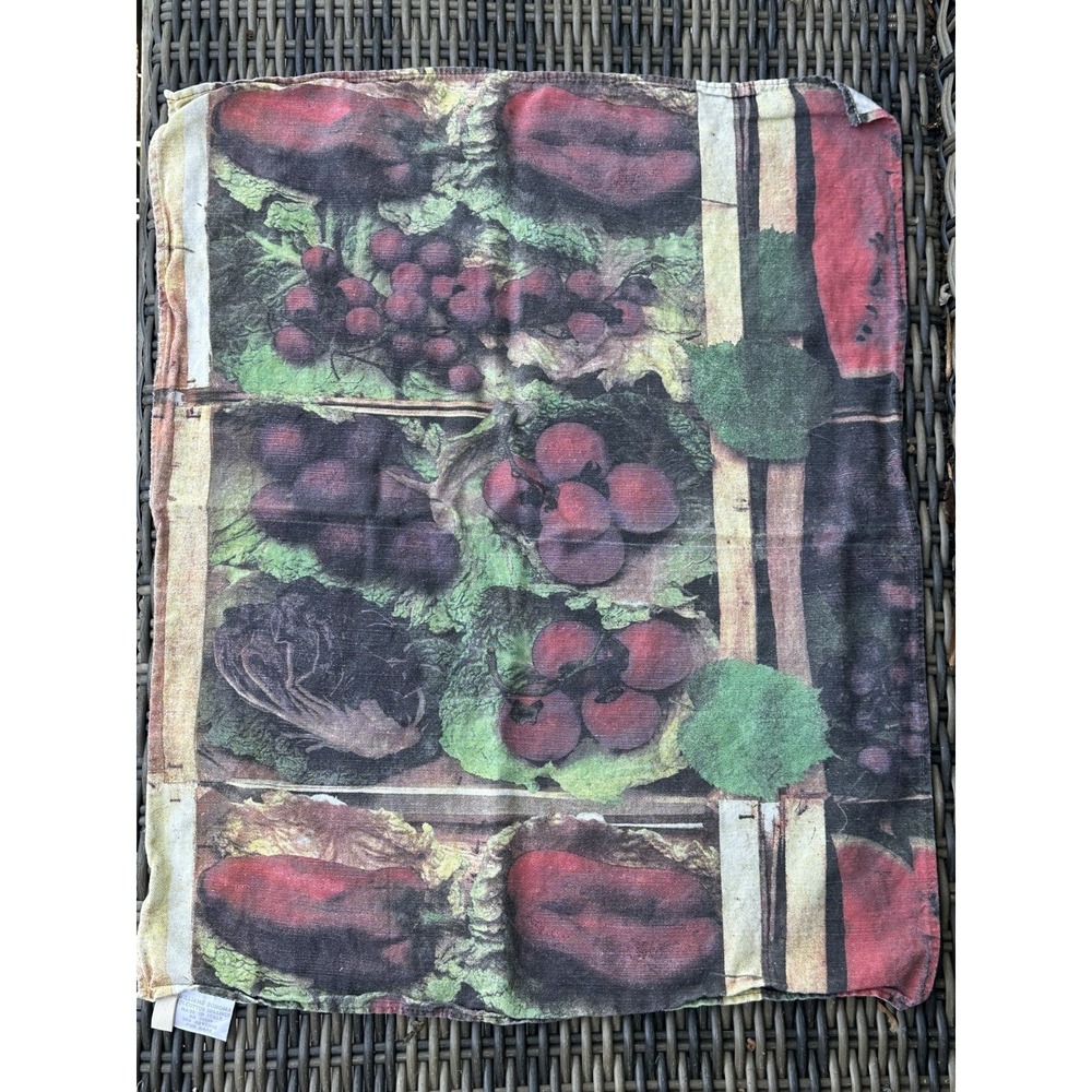 Williams Sonoma Italy Cotton Linen Vegetable‎ Tea Towels Set of 2